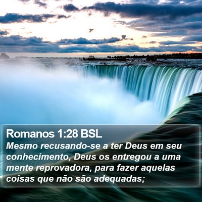 Romanos 1:28 BSL Bible Verse Image