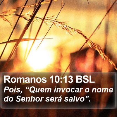 Romanos 10:13 BSL Bible Verse Image
