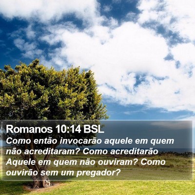 Romanos 10:14 BSL Bible Verse Image