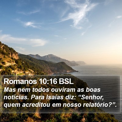 Romanos 10:16 BSL Bible Verse Image