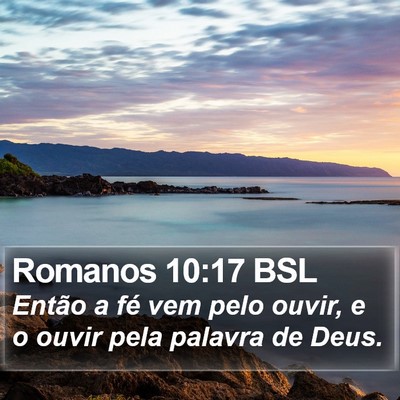 Romanos 10:17 BSL Bible Verse Image