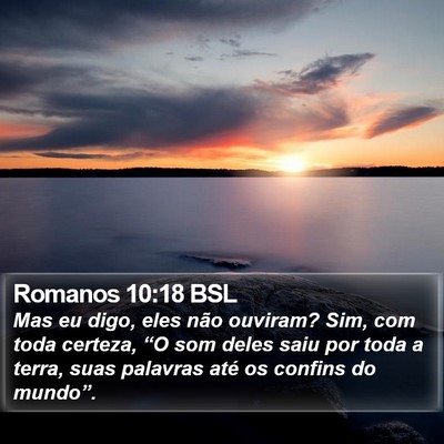 Romanos 10:18 BSL Bible Verse Image