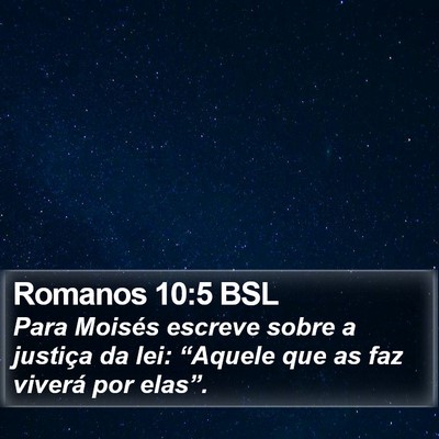 Romanos 10:5 BSL Bible Verse Image