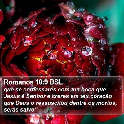 Romanos 10:9 BSL Bible Verse Image