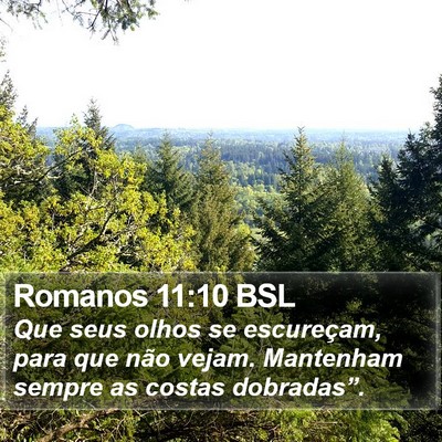 Romanos 11:10 BSL Bible Verse Image