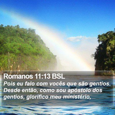 Romanos 11:13 BSL Bible Verse Image