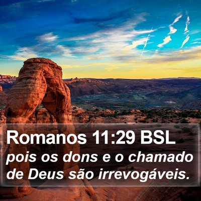 Romanos 11:29 BSL Bible Verse Image