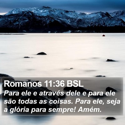 Romanos 11:36 BSL Bible Verse Image