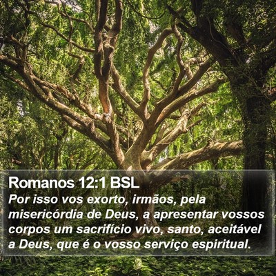 Romanos 12:1 BSL Bible Verse Image