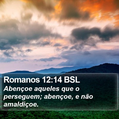 Romanos 12:14 BSL Bible Verse Image