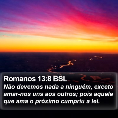 Romanos 13:8 BSL Bible Verse Image