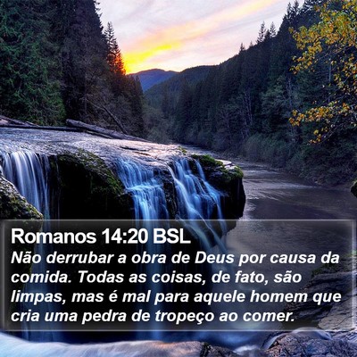 Romanos 14:20 BSL Bible Verse Image