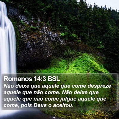 Romanos 14:3 BSL Bible Verse Image