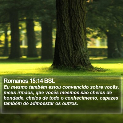 Romanos 15:14 BSL Bible Verse Image