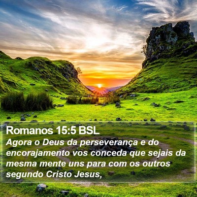 Romanos 15:5 BSL Bible Verse Image