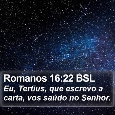 Romanos 16:22 BSL Bible Verse Image