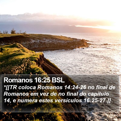 Romanos 16:25 BSL Bible Verse Image