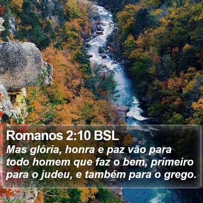 Romanos 2:10 BSL Bible Verse Image