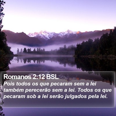 Romanos 2:12 BSL Bible Verse Image