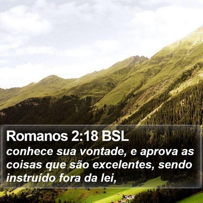Romanos 2:18 BSL Bible Verse Image