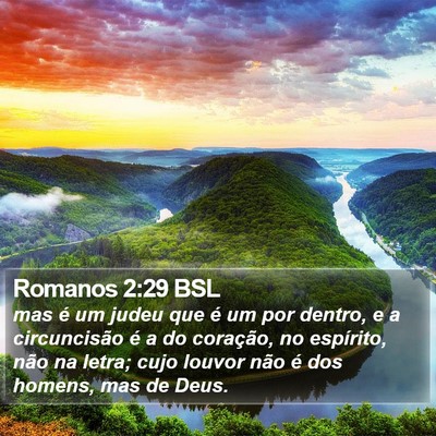Romanos 2:29 BSL Bible Verse Image