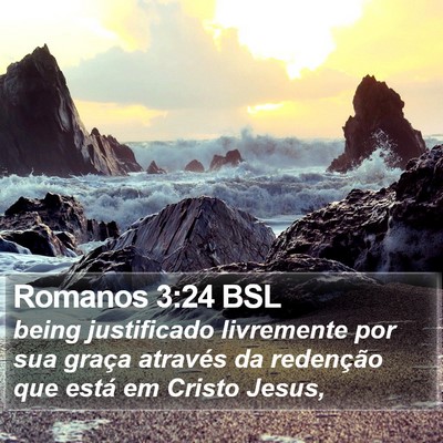 Romanos 3:24 BSL Bible Verse Image