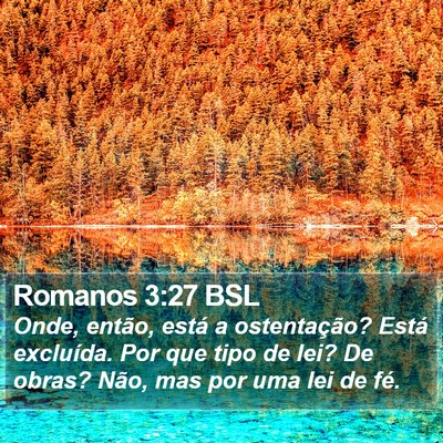 Romanos 3:27 BSL Bible Verse Image