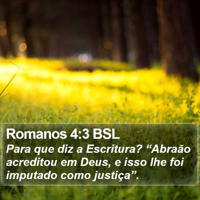 Romanos 4:3 BSL Bible Verse Image