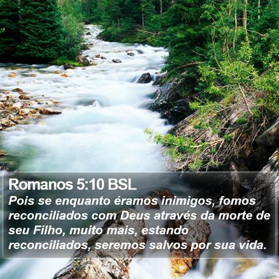 Romanos 5:10 BSL Bible Verse Image
