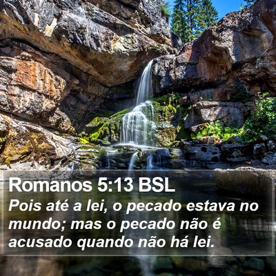 Romanos 5:13 BSL Bible Verse Image