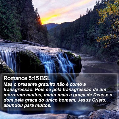 Romanos 5:15 BSL Bible Verse Image