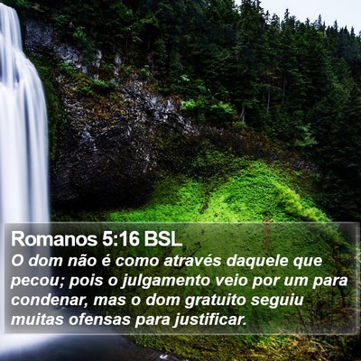 Romanos 5:16 BSL Bible Verse Image
