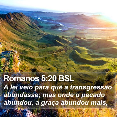 Romanos 5:20 BSL Bible Verse Image