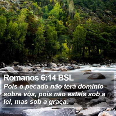 Romanos 6:14 BSL Bible Verse Image