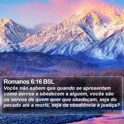 Romanos 6:16 BSL Bible Verse Image