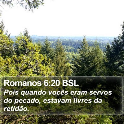 Romanos 6:20 BSL Bible Verse Image