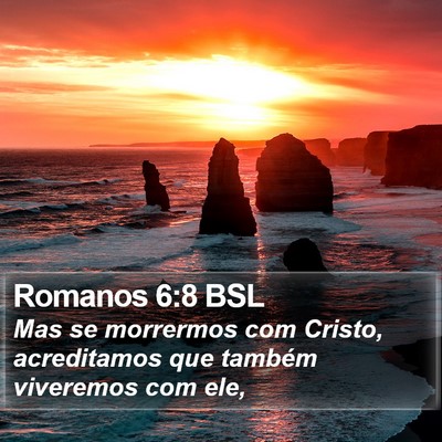 Romanos 6:8 BSL Bible Verse Image