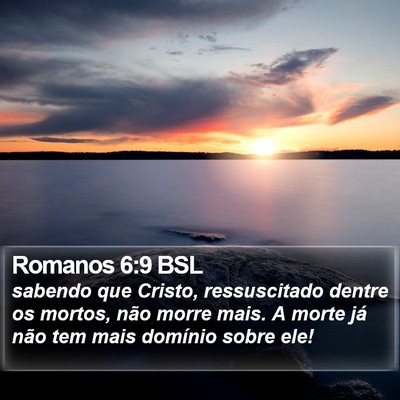 Romanos 6:9 BSL Bible Verse Image