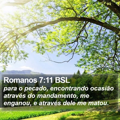 Romanos 7:11 BSL Bible Verse Image
