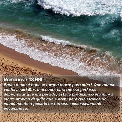 Romanos 7:13 BSL Bible Verse Image