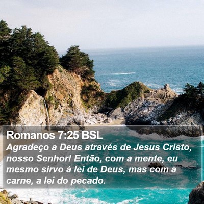 Romanos 7:25 BSL Bible Verse Image
