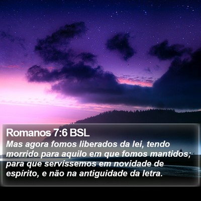 Romanos 7:6 BSL Bible Verse Image