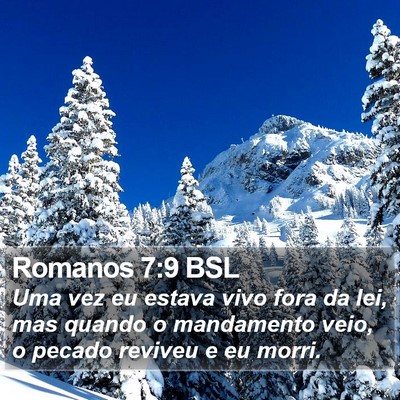 Romanos 7:9 BSL Bible Verse Image