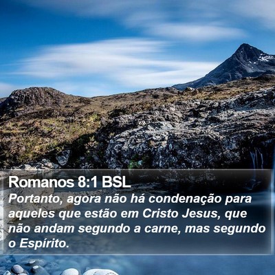 Romanos 8:1 BSL Bible Verse Image