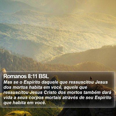 Romanos 8:11 BSL Bible Verse Image