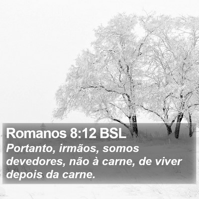 Romanos 8:12 BSL Bible Verse Image