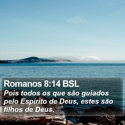 Romanos 8:14 BSL Bible Verse Image