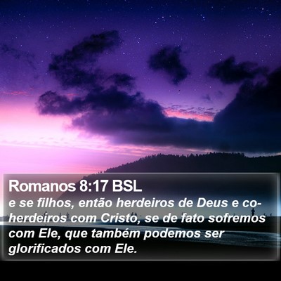 Romanos 8:17 BSL Bible Verse Image