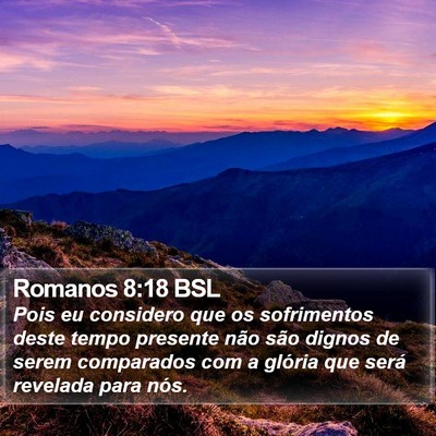 Romanos 8:18 BSL Bible Verse Image
