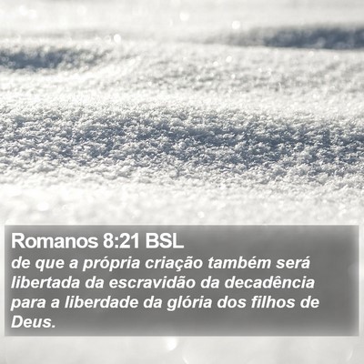 Romanos 8:21 BSL Bible Verse Image
